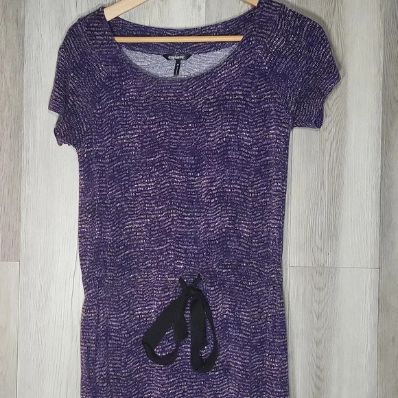 🛍Daisy Fuentes Purple Pink Romper Shorts Tie Waist Short Sleeve Womens XS‎ - Picture 3 of 6